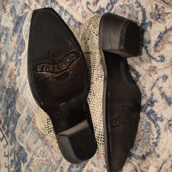 7/7.5 Freebird Miramar Leather Booties in Snakeskin, Size 6 Tag - Picture 13 of 15